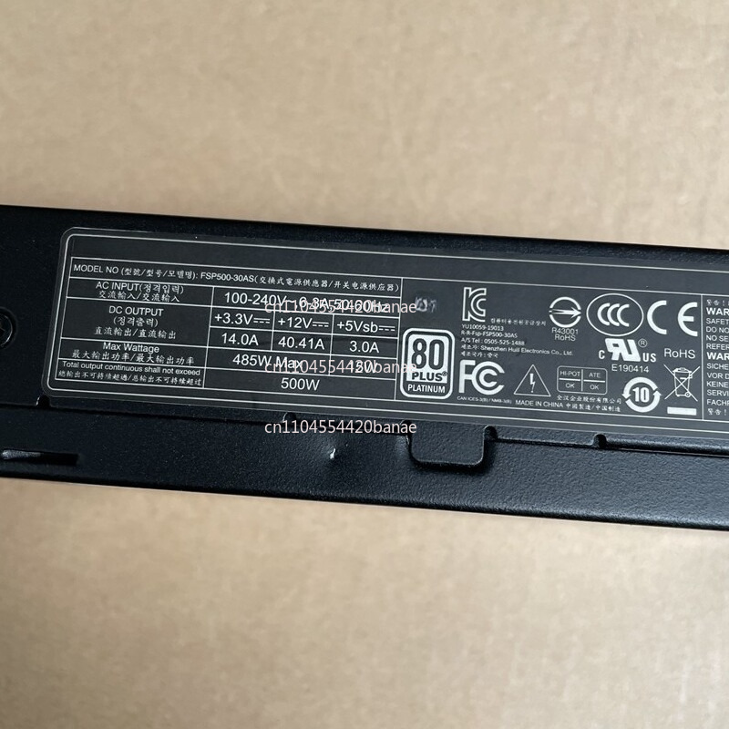Original FSP500-30AS 500W NUC9 - огляд і ціна Power Supply 500W