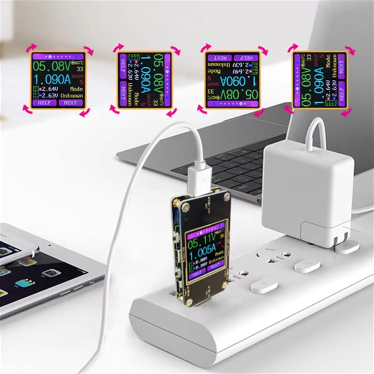 A99X Digital Color LCD Instrum - огляд і ціна Power Supply Tester