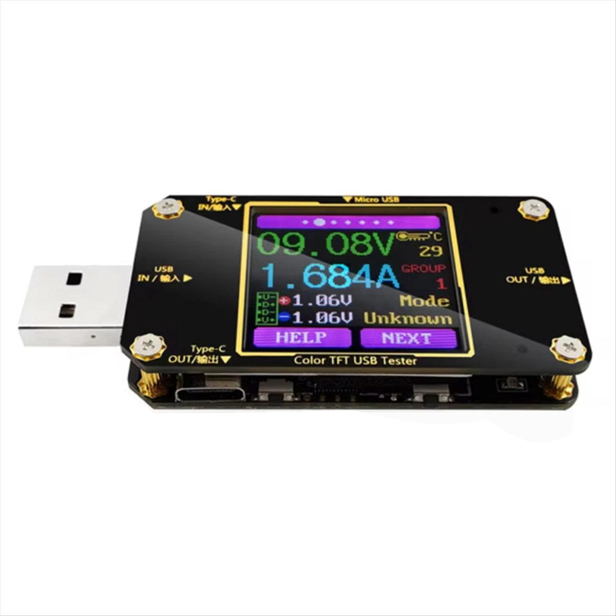 A99X Digital Color LCD Instrum - огляд і ціна Power Supply Tester