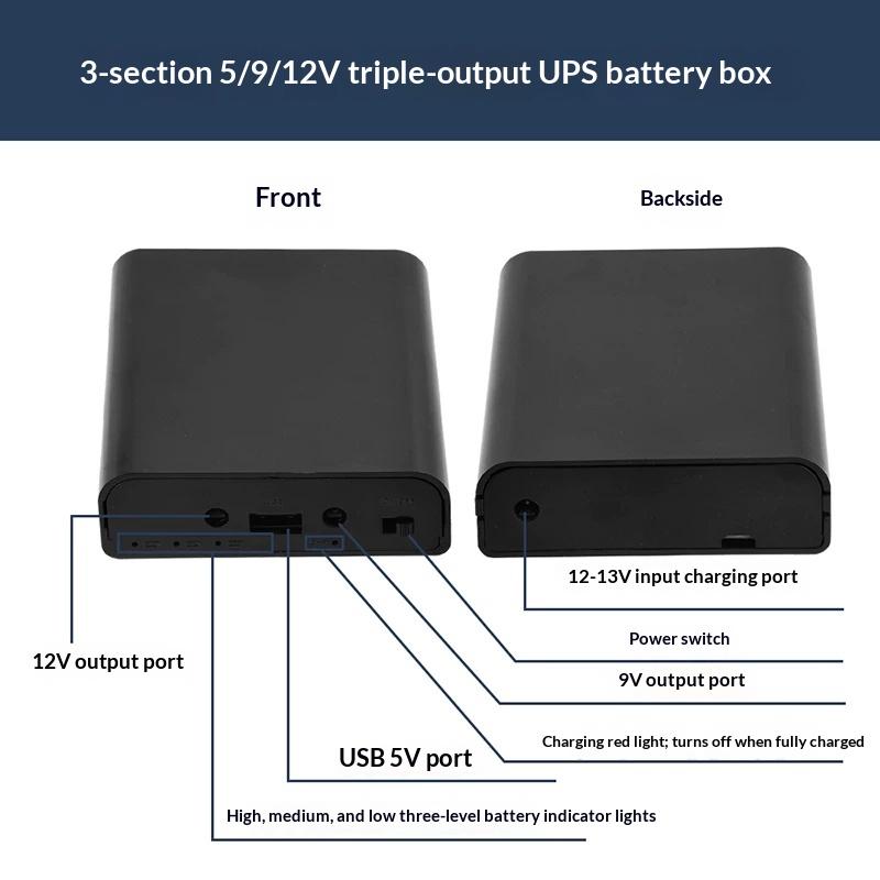 (3/4/6-Cell 18650 Battery UPS  - огляд і ціна Power Supply 12V